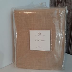 Veratex Soho khaki 100% Linen Valance